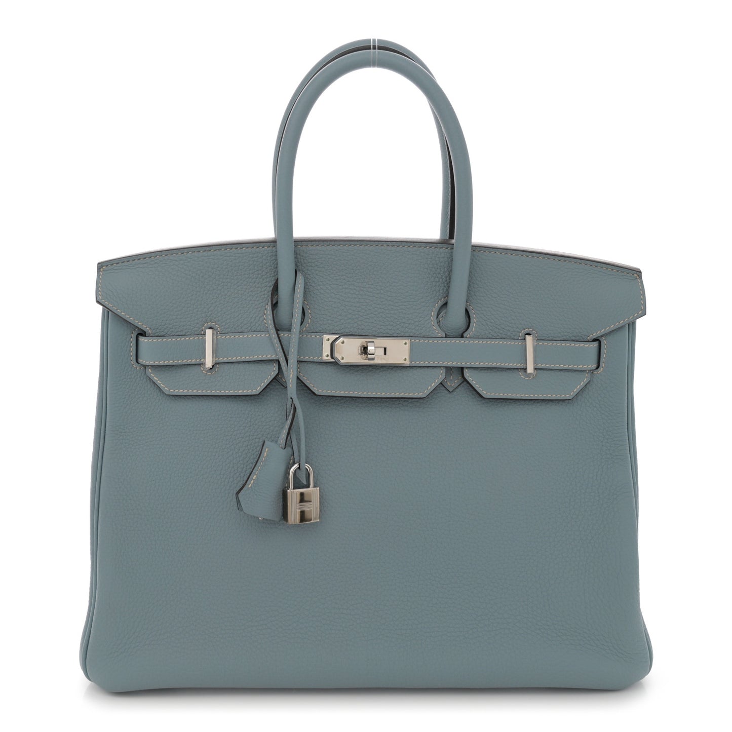 Togo Birkin 35 Bleu Lin