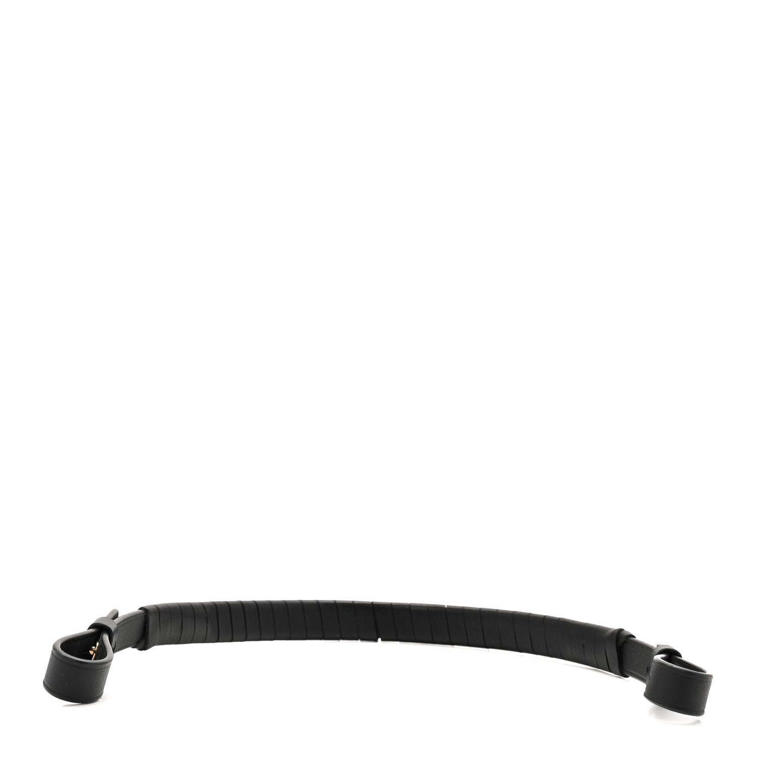 Loewe Calfskin Spiral Woven Short Strap Black 2 of 5