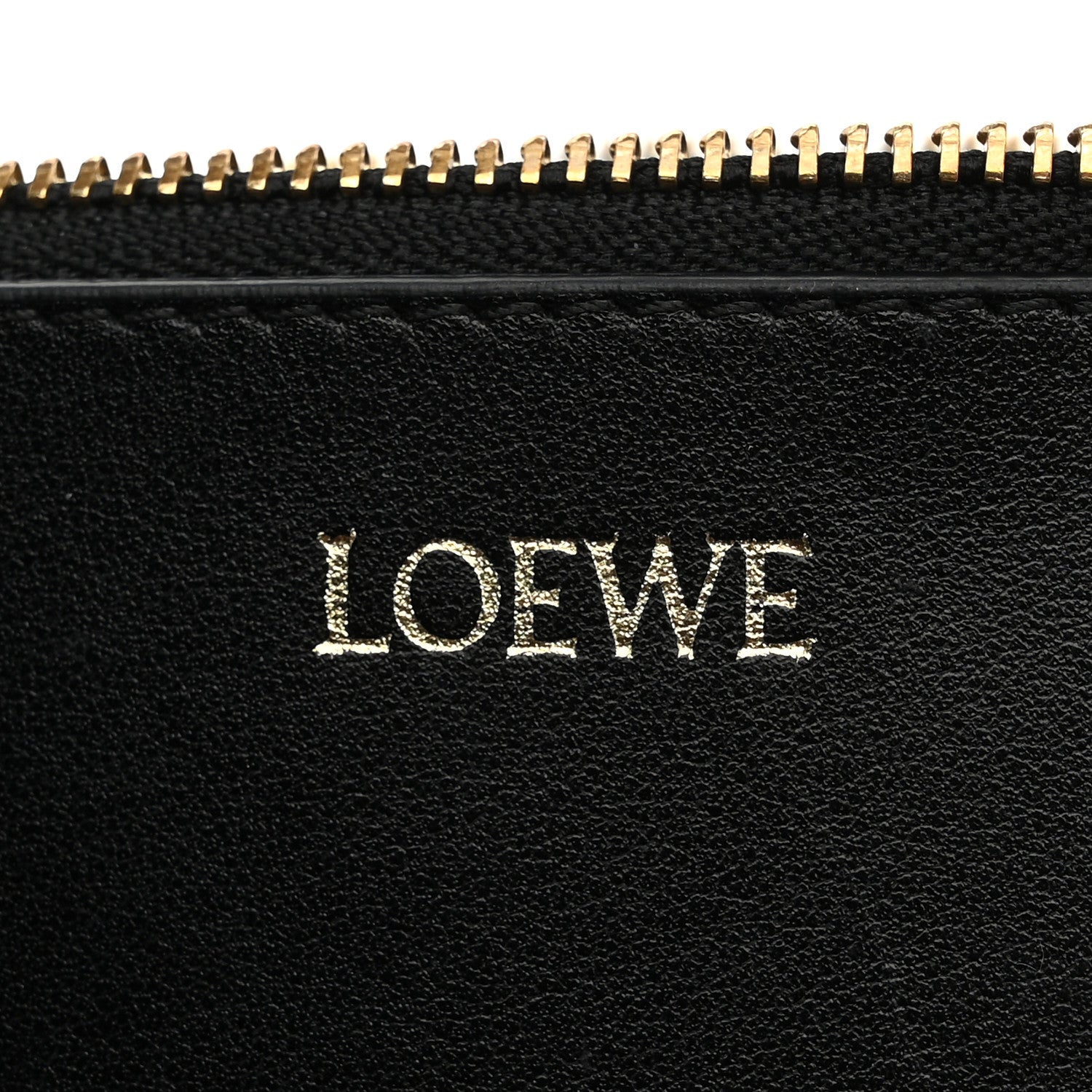 Loewe Shiny Calfskin Puzzle Fold Pouch Black 6 of 10