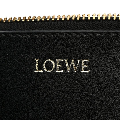 Loewe Shiny Calfskin Puzzle Fold Pouch Black 6 of 10