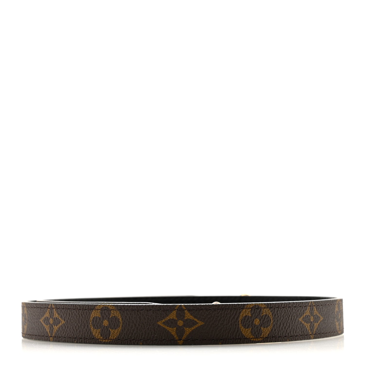 Louis Vuitton Calfskin Monogram Shoulder Strap Black 2 of 5