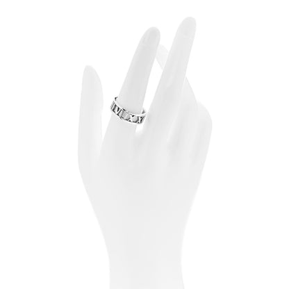 Tiffany Sterling Silver Wide Atlas Open Ring 56 7.75 2 of 5