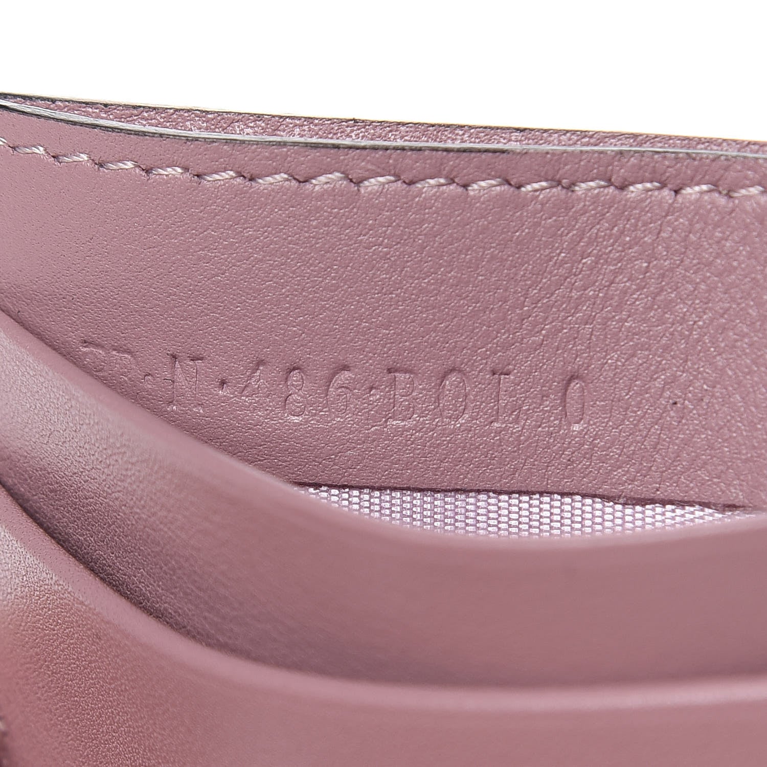 Valentino Garavani Vitello Rockstud Card Holder Poudre 6 of 8