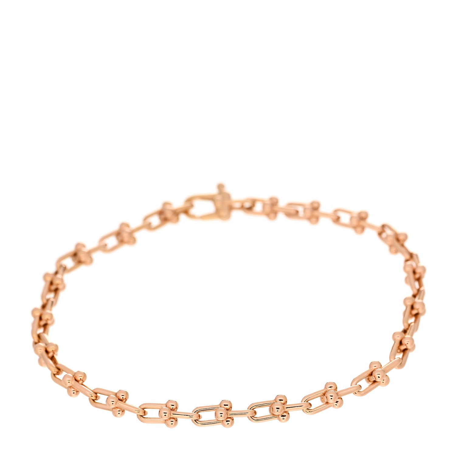 Tiffany 18K Rose Gold HardWear Micro Link Bracelet 1 of 3