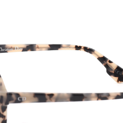 Christian Dior Abstract Square Mirrored Sunglasses Spotted Havana Blue 7 of 11