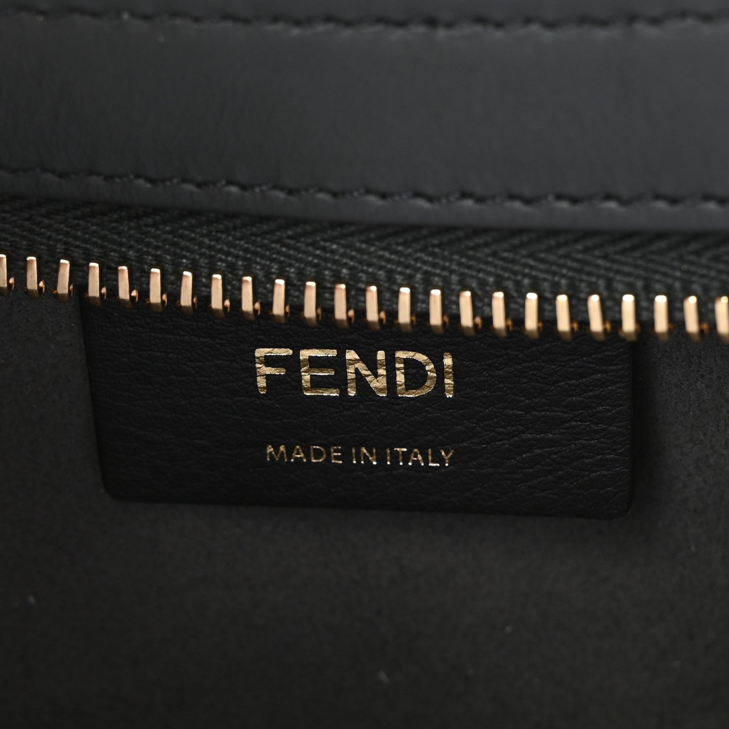 Fendi Chenille Vitello King Plexiglass FF O'Lock Swing Anthracite Asfalto 5 of 8