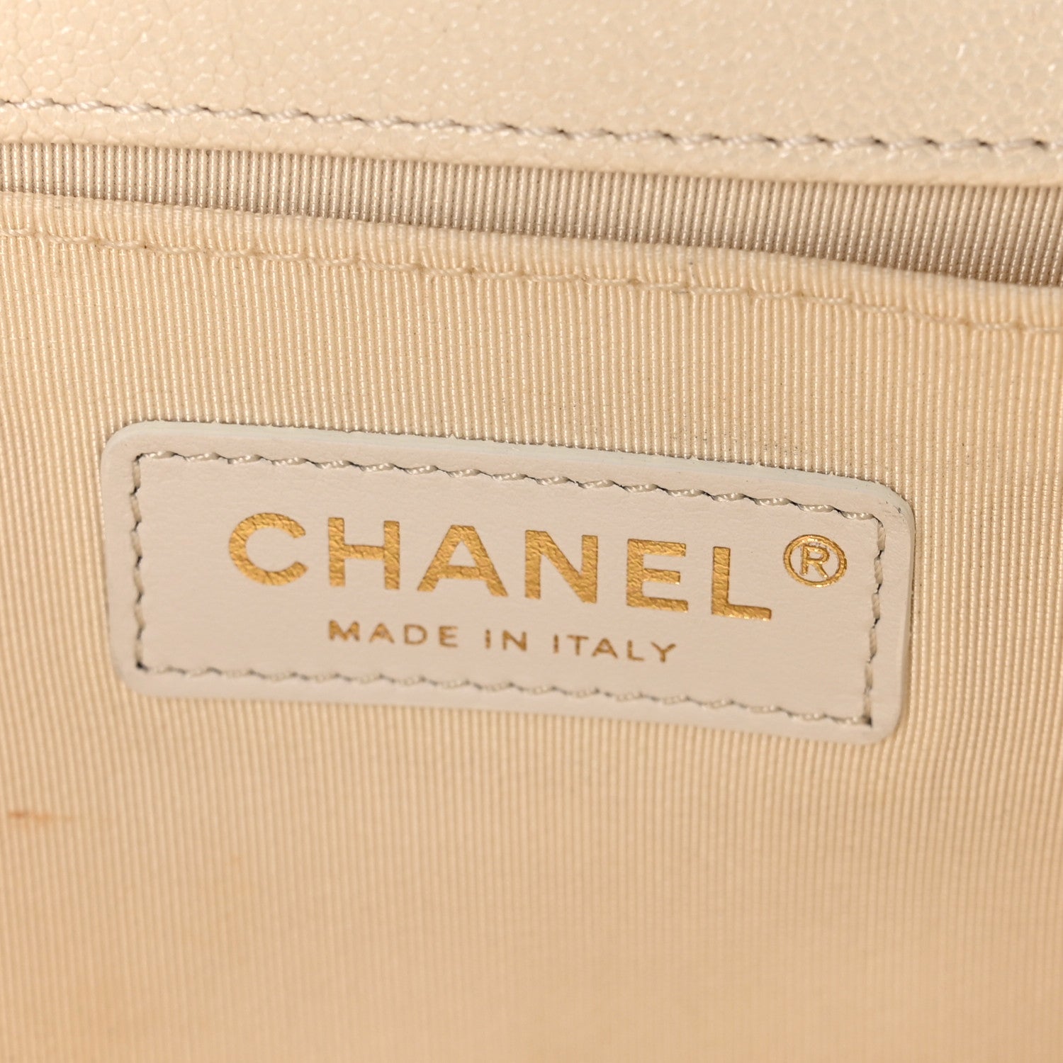 Chanel Caviar Quilted Medium Boy Flap White 6 of 10