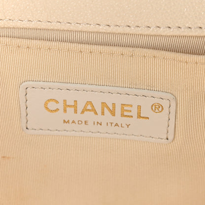 Chanel Caviar Quilted Medium Boy Flap White 6 of 10