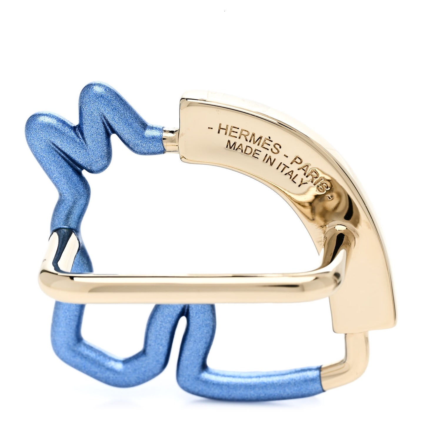 Permabrass Lacquered Cheval Neon Scarf Ring