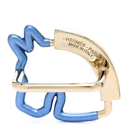 Hermes Permabrass Lacquered Cheval Neon Scarf Ring 3 of 4