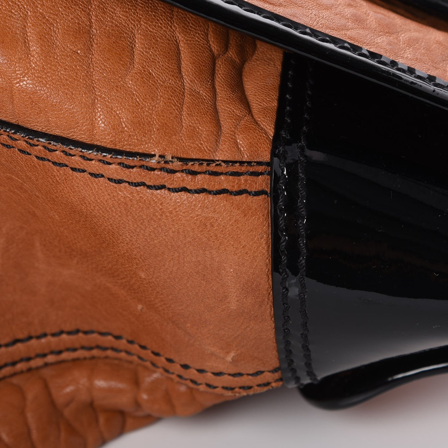 Nappa Patent Large B Bag Osso Black