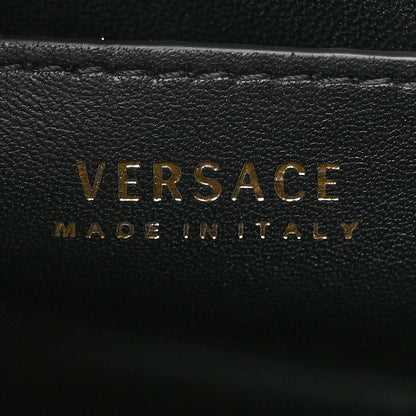 Versace Vitello Virtus Top Handle Shoulder Bag Black 7 of 16