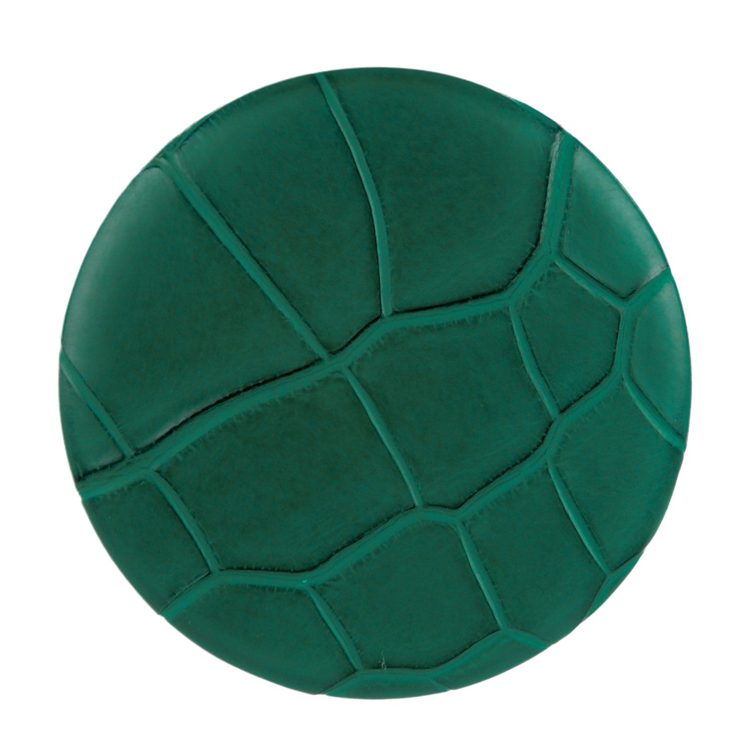 Hermes Matte Alligator Petit H Pin Brooch Malachite 1 of 5
