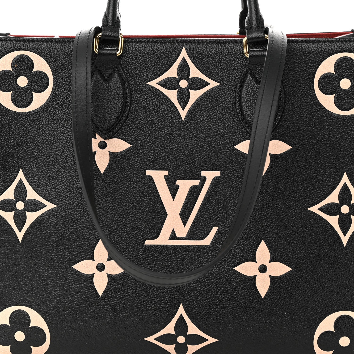 Louis Vuitton Empreinte Monogram Giant Onthego MM Black Beige 7 of 12