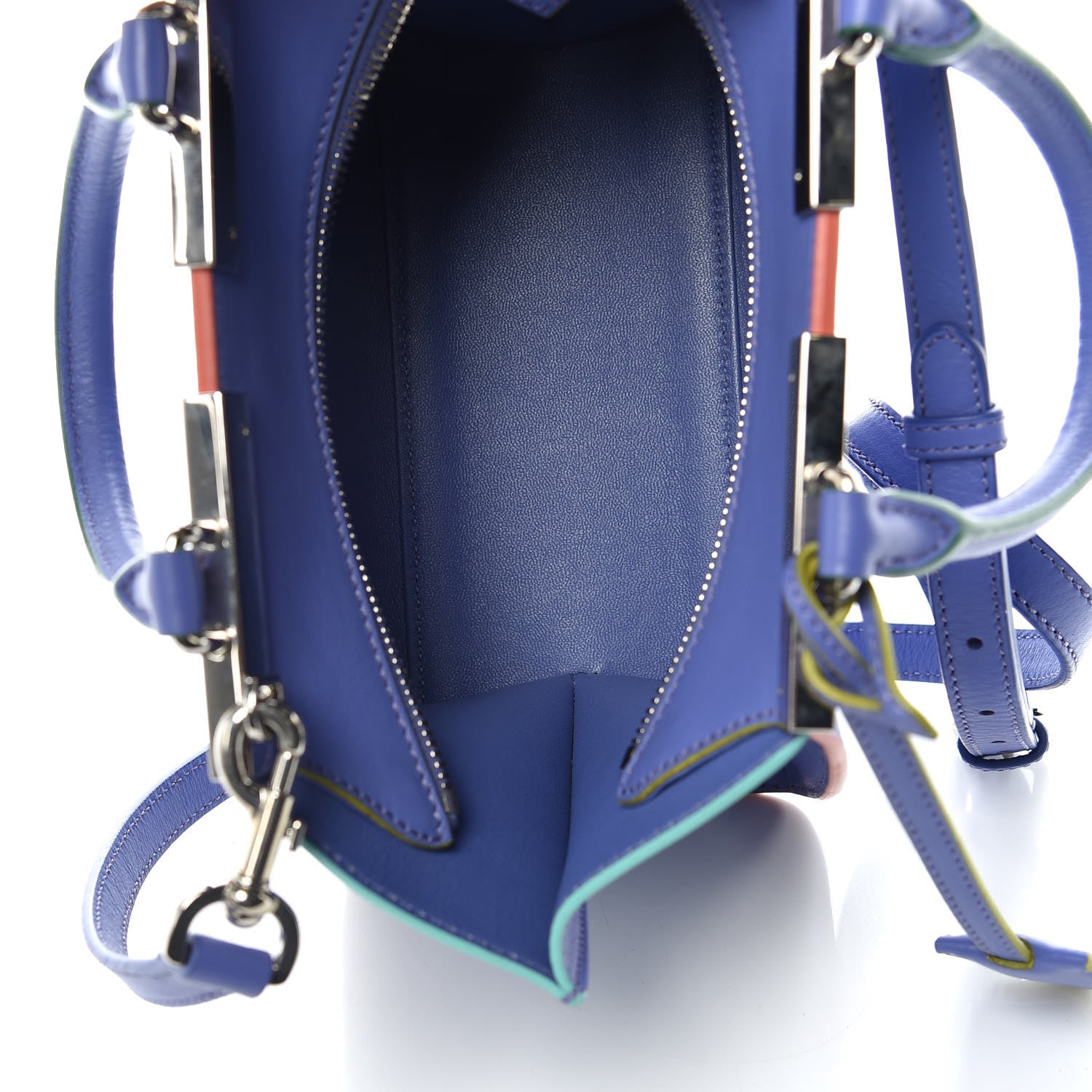 Fendi Vitello Dolce Mini 3jours Tote Viola Cassis 7 of 11