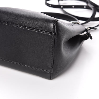 Fendi Nappa Karung Monster Eyes Mini Peekaboo Iconic Satchel Black Papavero 10 of 11