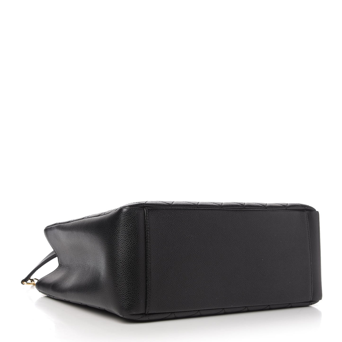 Caviar Quilted Grand Shopping Tote GST Black