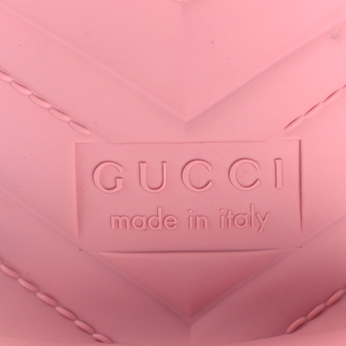 Rubber Gucci Logo Womens Platform 20/60mm Slide Sandals 41 Wild Rose