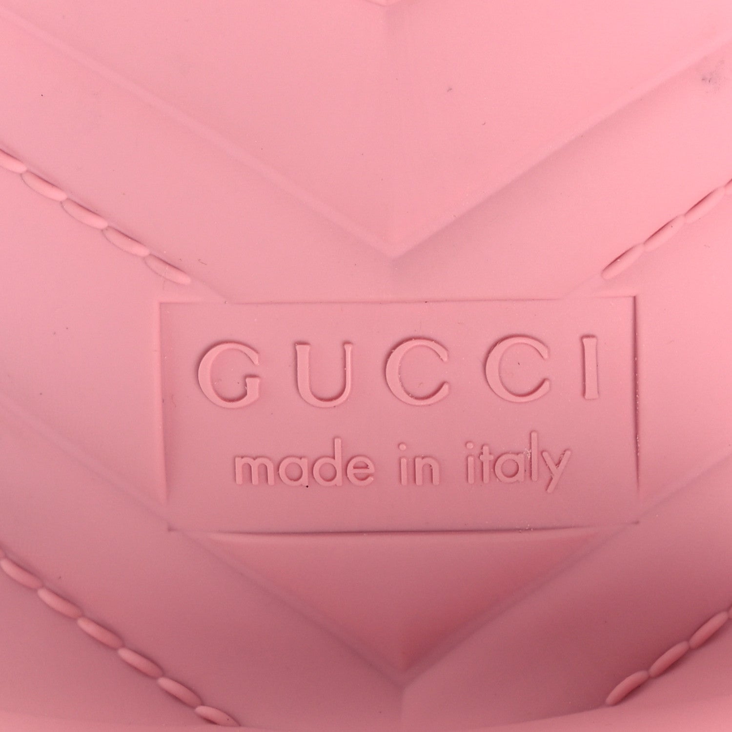 Gucci Rubber Gucci Logo Womens Platform 20/60mm Slide Sandals 41 Wild Rose 8 of 12