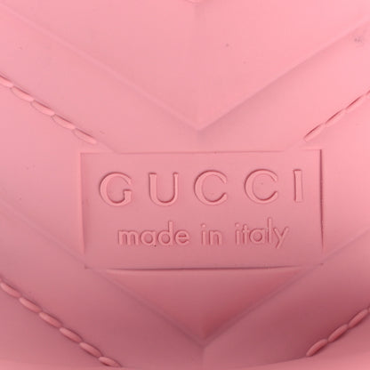 Gucci Rubber Gucci Logo Womens Platform 20/60mm Slide Sandals 41 Wild Rose 8 of 12