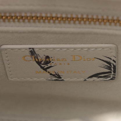 Christian Dior Calfskin Beaded Embroidered Jardin Naturel Mini Lady Dior White Multicolor 6 of 10