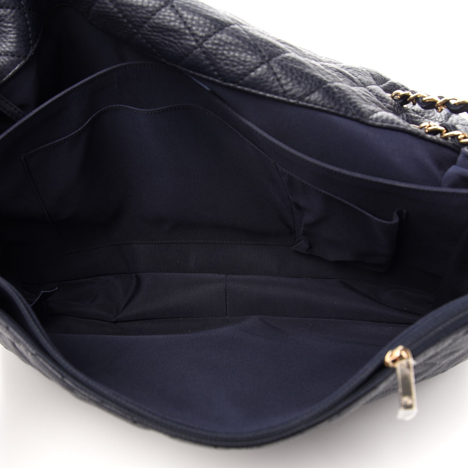 Chanel Calfskin Quilted XXL Travel Flap Bag Navy 5 of 10