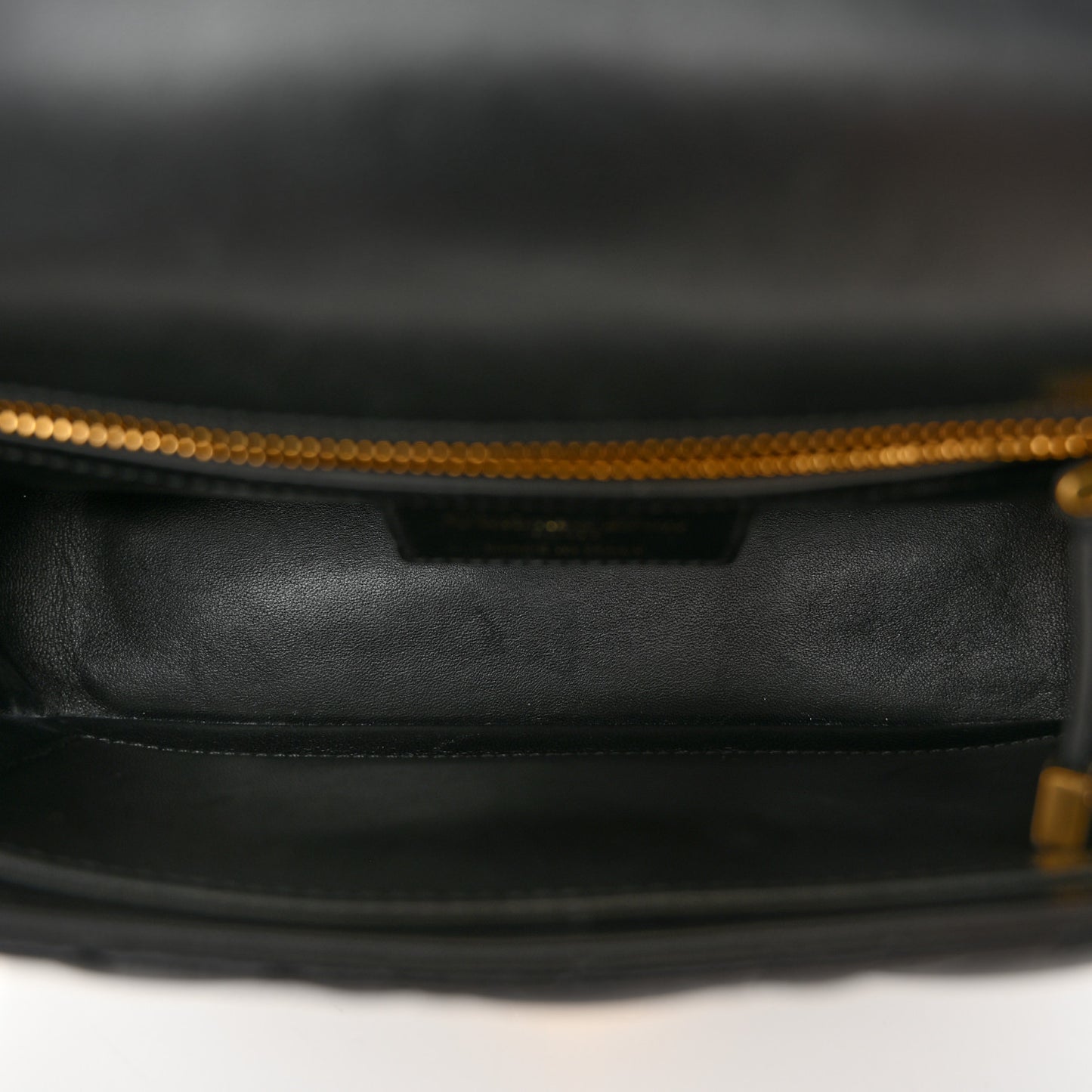 Calfskin Cannage Small Caro Bag Black