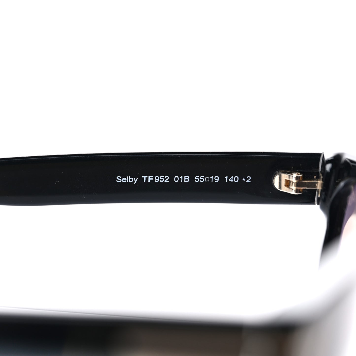 Acetate Selby Square Sunglasses TF952 Black