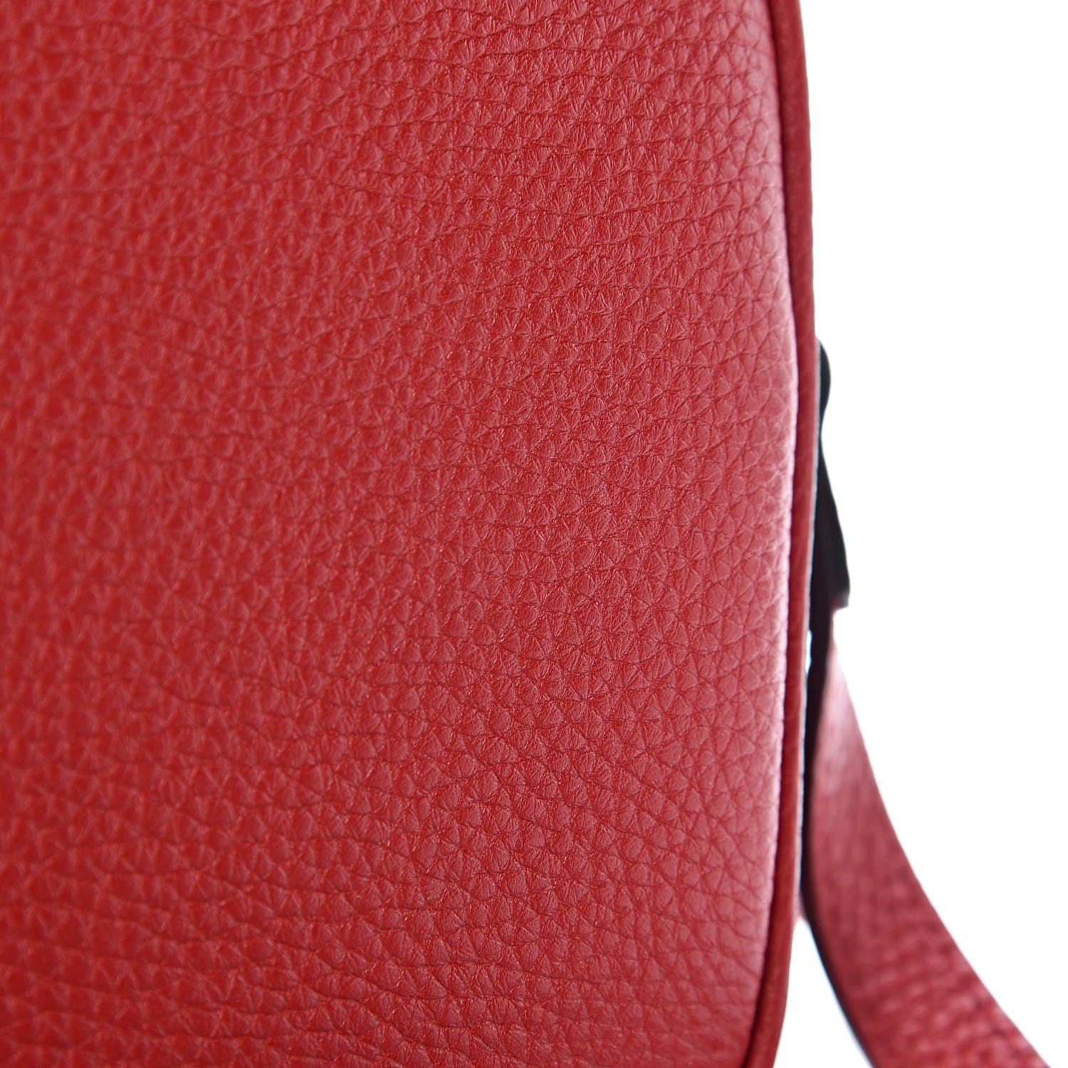 Gucci Pebbled Calfskin Small Soho Disco Bag Tabasco Red 8 of 10