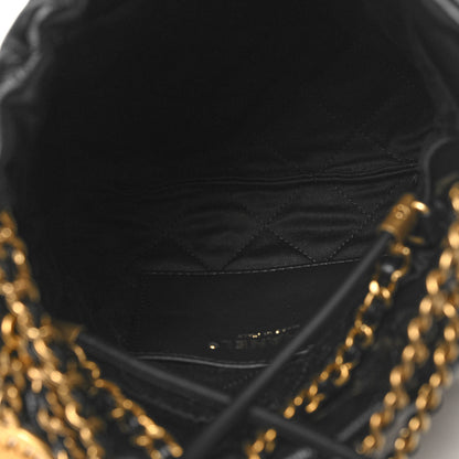 Chanel Shiny Calfskin Quilted Mini Chanel 22 Black 5 of 11