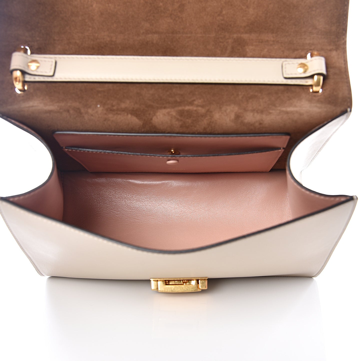 Vitello Grace Matte F is Fendi Kan U Shoulder Bag Nuvola