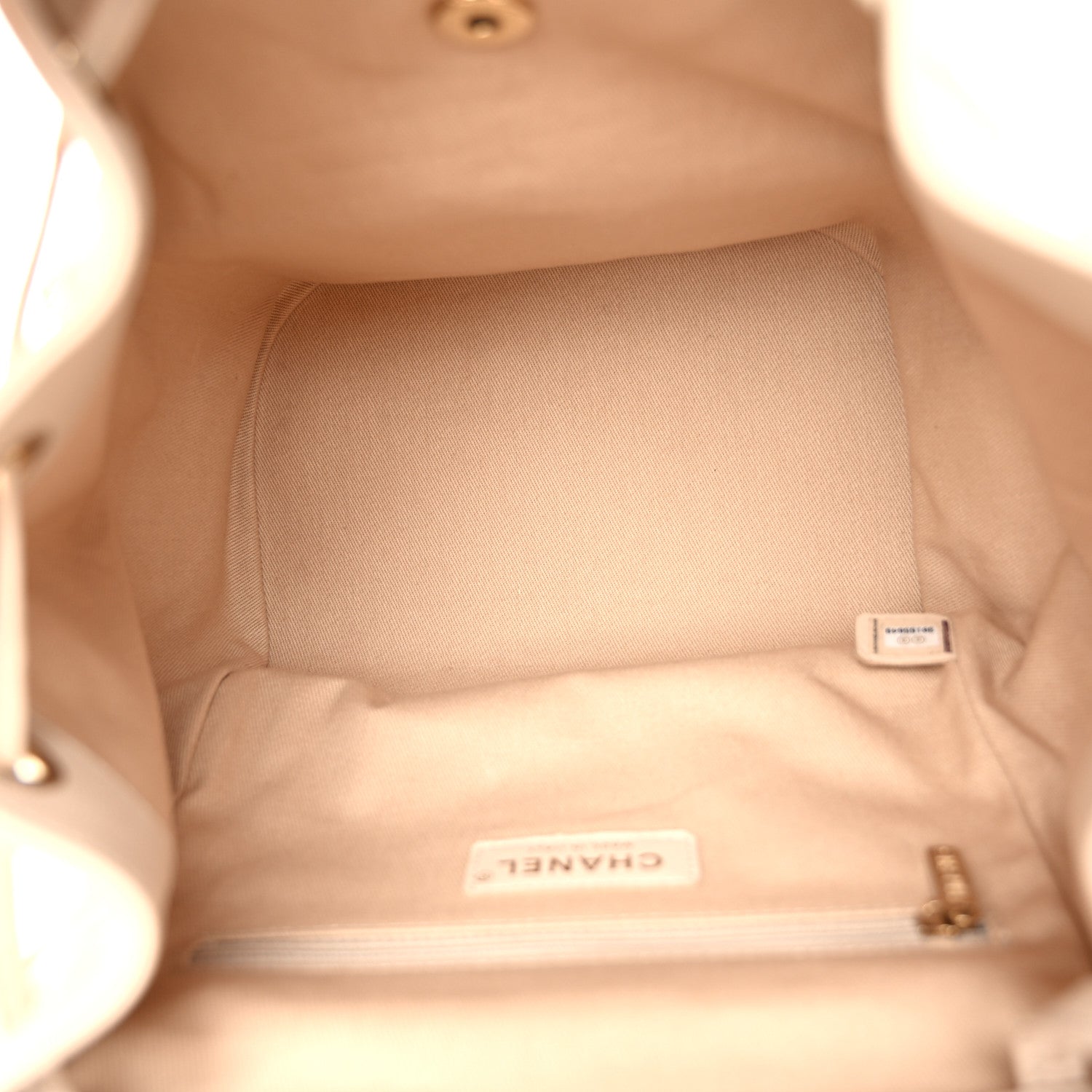 Chanel Caviar Quilted Business Affinity Backpack Light Beige 5 of 11