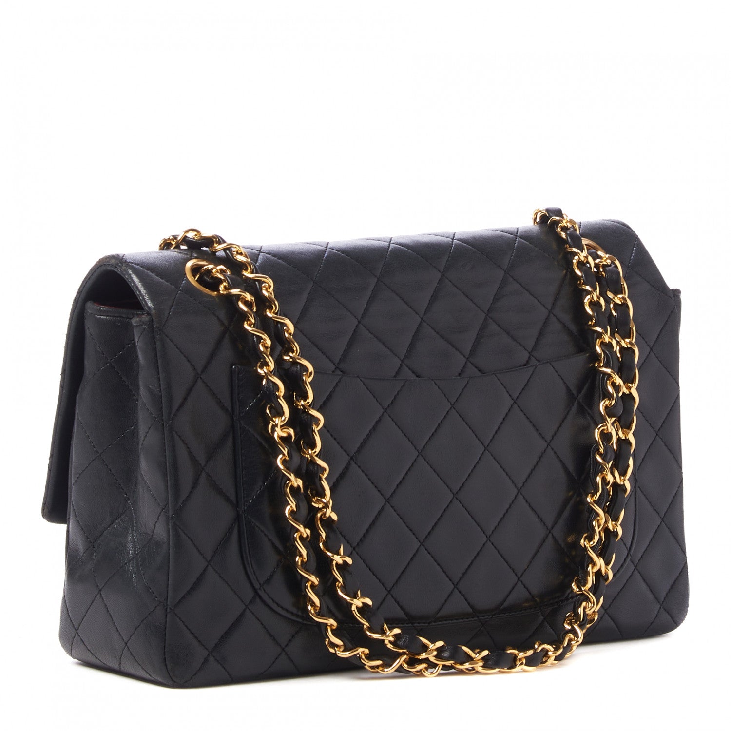 Chanel Lambskin Quilted Medium Single Flap Black 3 of 9