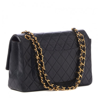 Chanel Lambskin Quilted Medium Single Flap Black 3 of 9