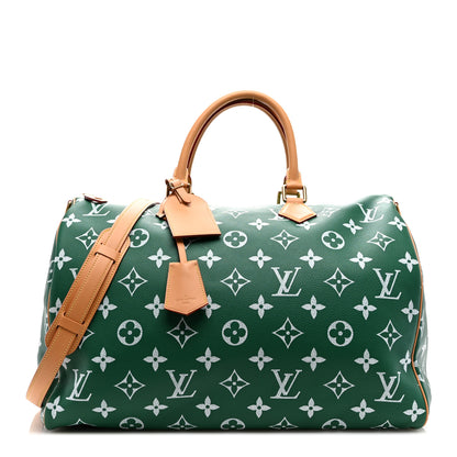 Louis Vuitton Calfskin Monogram Speedy P9 Bandouliere 50 Green 1 of 11