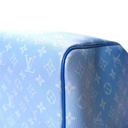 Louis Vuitton Monogram Clouds Keepall Bandouliere 50 Blue 9 of 11