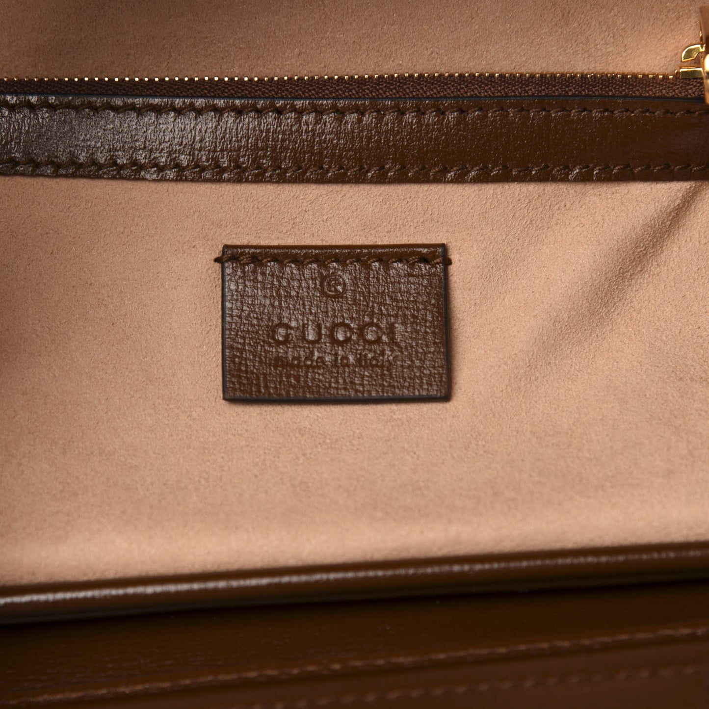 GG Supreme Monogram Mini Clasp Bag Beige Brown
