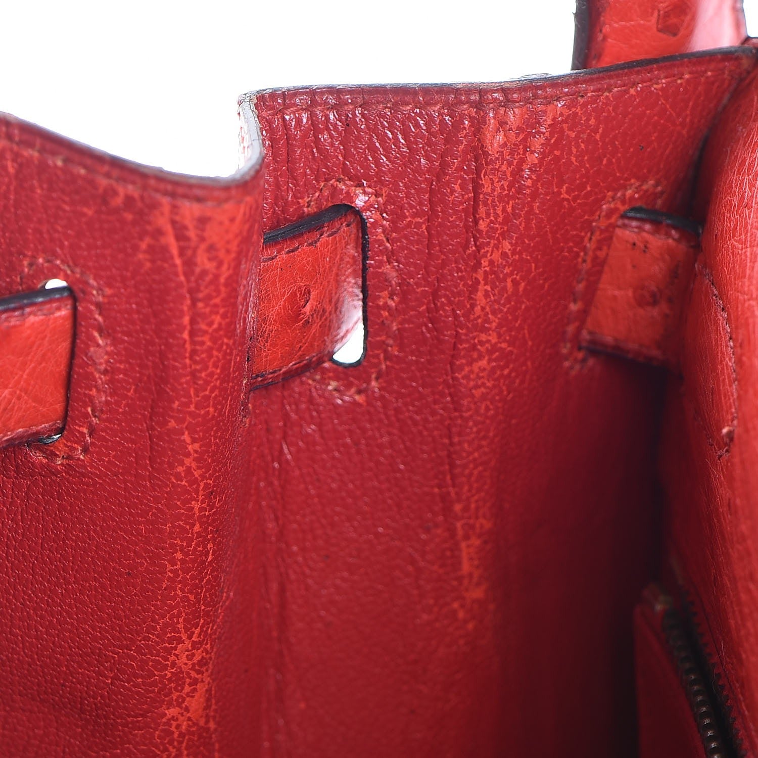 Hermes Ostrich Kelly Sellier 28 Rouge Vif 36 of 36