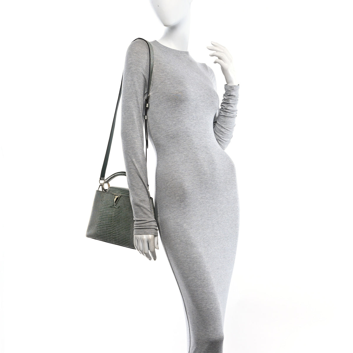 Louis Vuitton Lizard Capucines BB Green 2 of 10