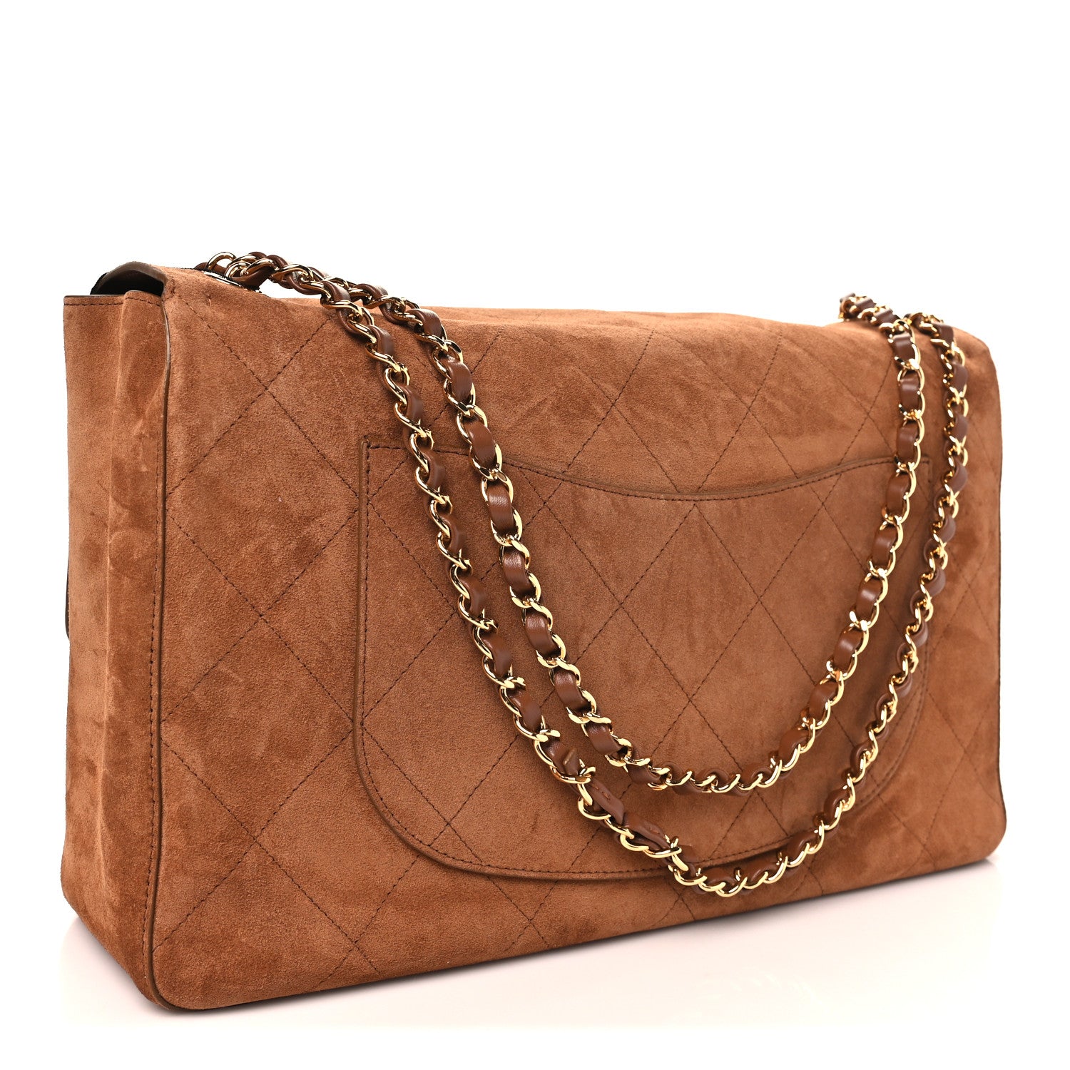 Chanel Suede Calfskin Souplissimo Maxi Flap Camel 2 of 10