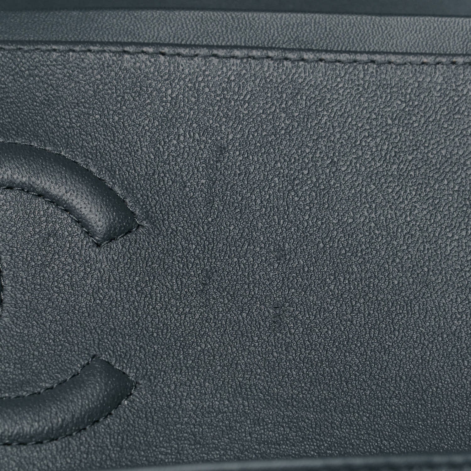 Chanel Lambskin Chevron Quilted Medium Double Flap Dark Grey 10 of 13