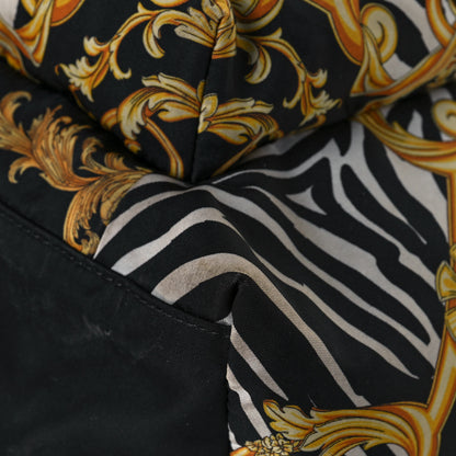 Versace Nylon Baroque Zebra Print Backpack Black Multicolor 11 of 18