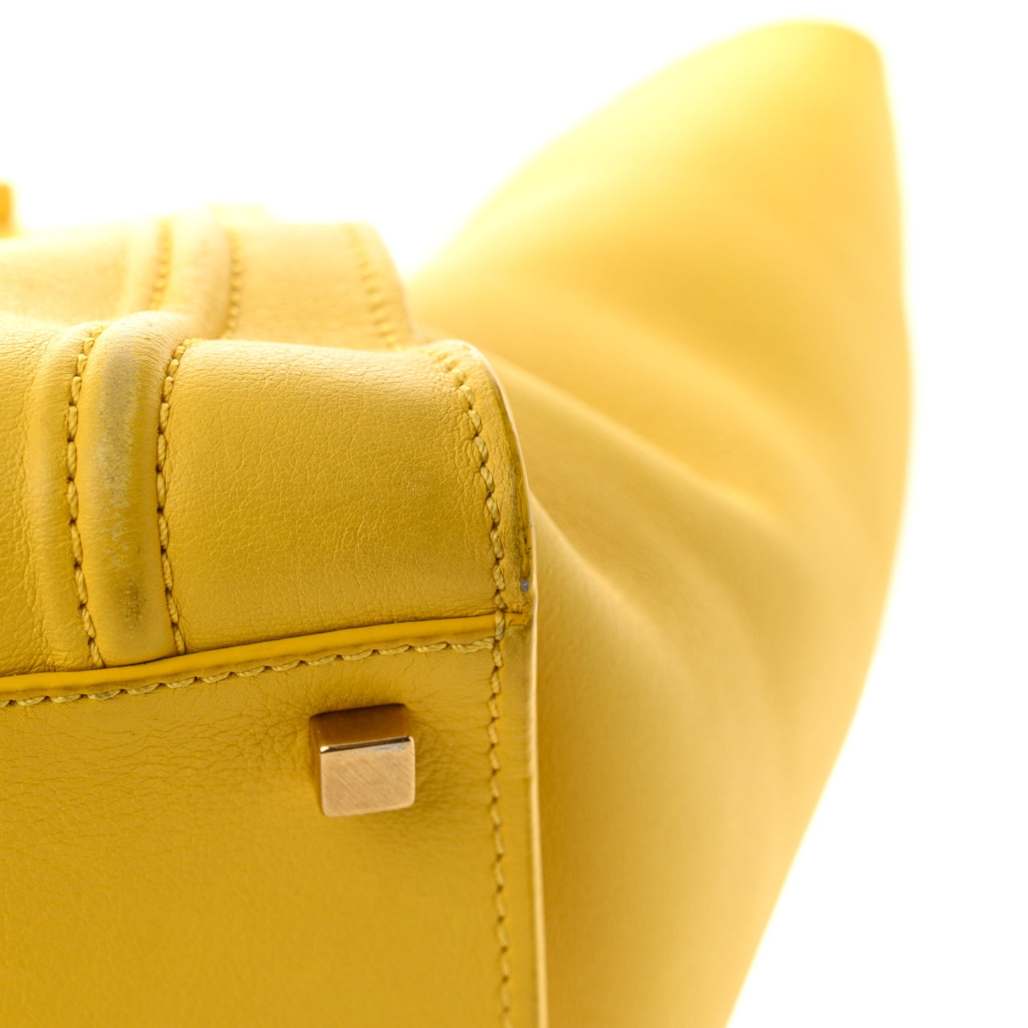 Supple Calfskin Medium Phantom Luggage Sun Yellow