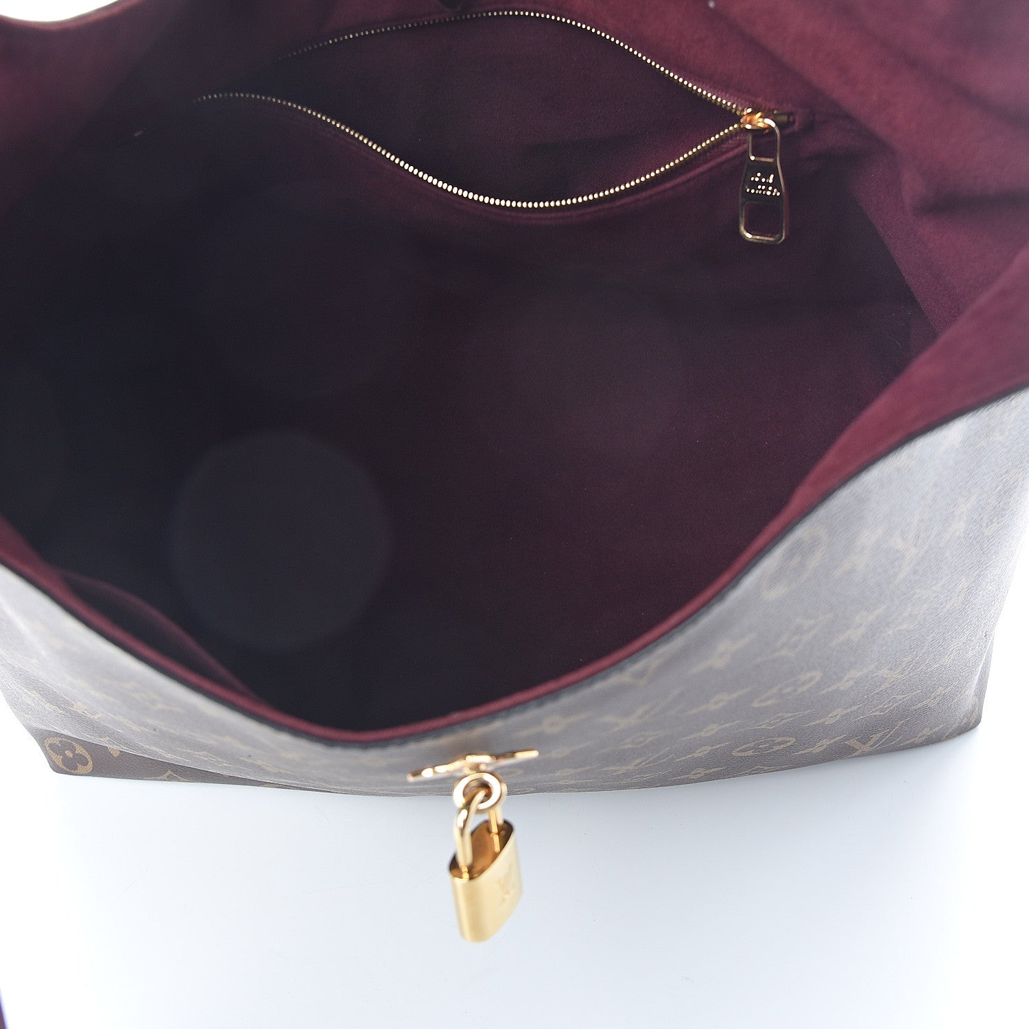 Louis Vuitton Monogram Flower Hobo Bordeaux 4 of 9