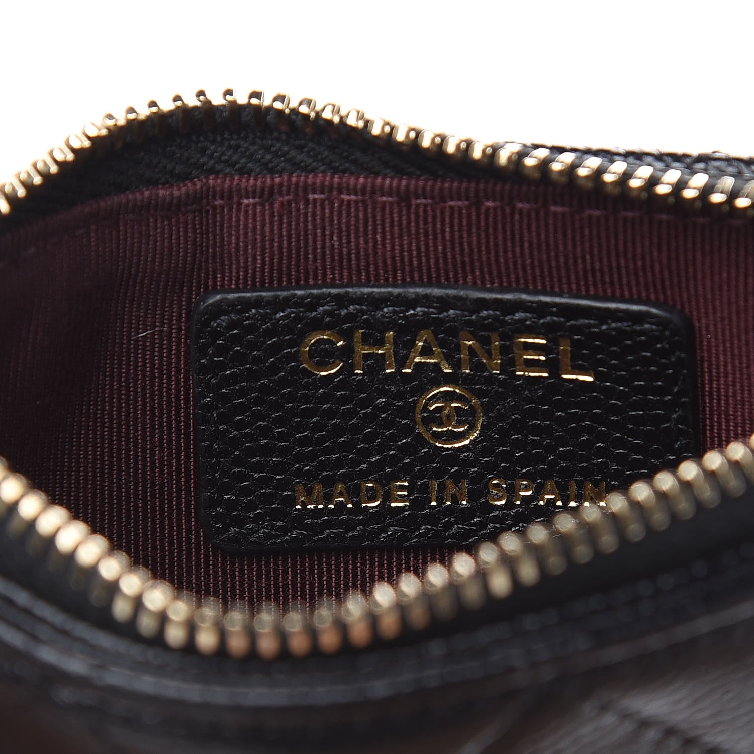 Chanel Caviar Quilted Flap Zip Card Holder Black 6 of 8