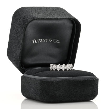 Tiffany Platinum Diamond Aria Eternity Ring 50 5.25 5 of 5
