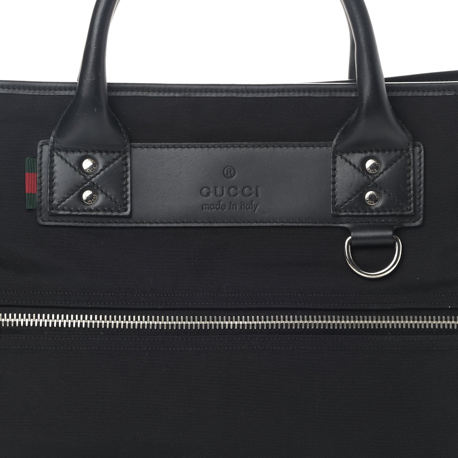 Gucci Nylon Web Briefcase Black 10 of 14