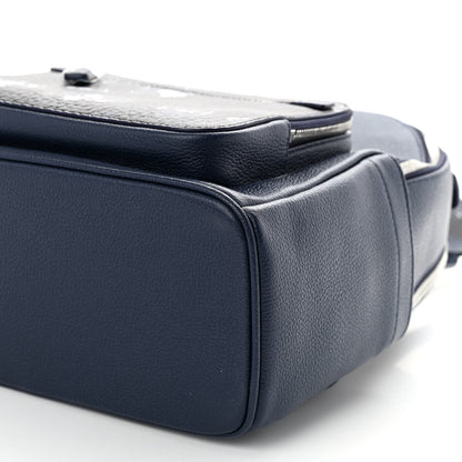 MCM Calfskin Visetos Floral Leopard Klassik Small Stark Backpack Blue Black 11 of 11