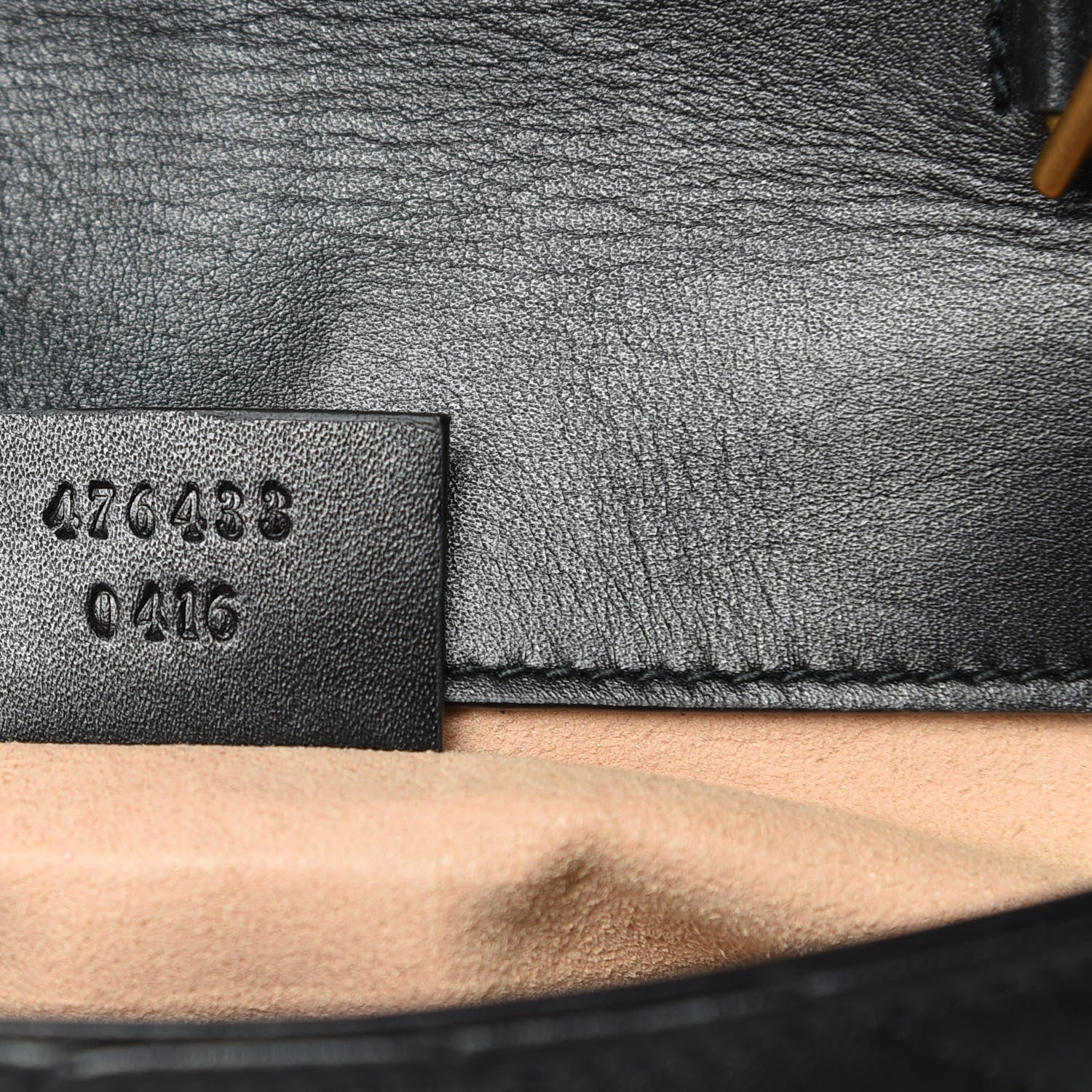 Gucci Calfskin Matelasse Super Mini GG Marmont Shoulder Bag Black 7 of 12