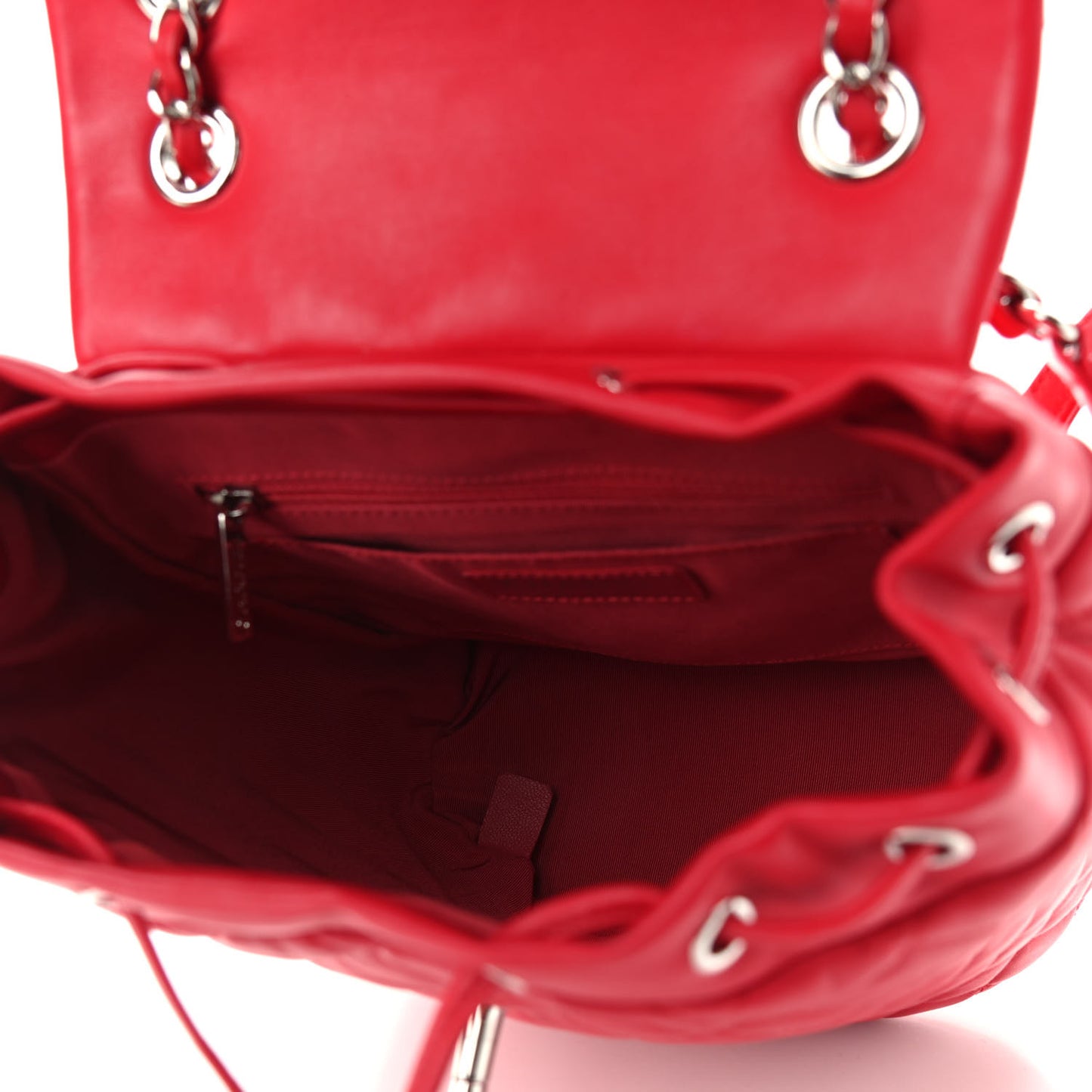 Lambskin Quilted Small Urban Spirit Backpack Dark Pink
